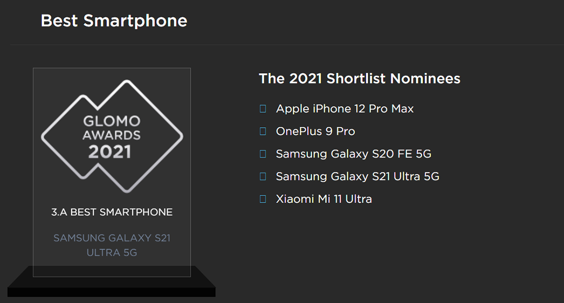 Galaxy S21 Ultra Wins The Title Of Best Phone For The Year 21 Breaking News In The Uae Algulf