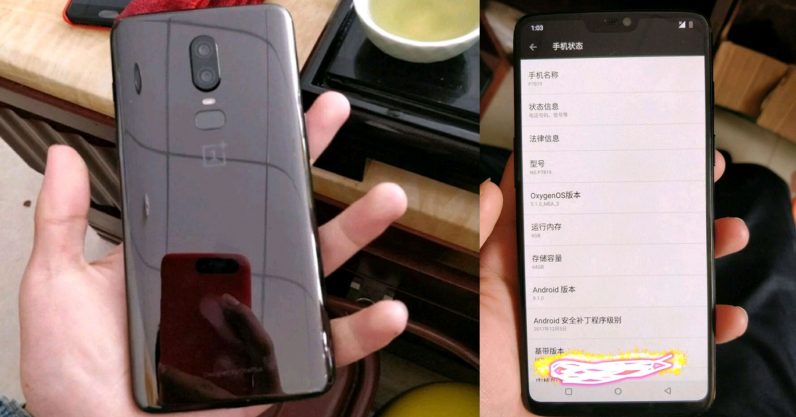 OnePlus 6 leak